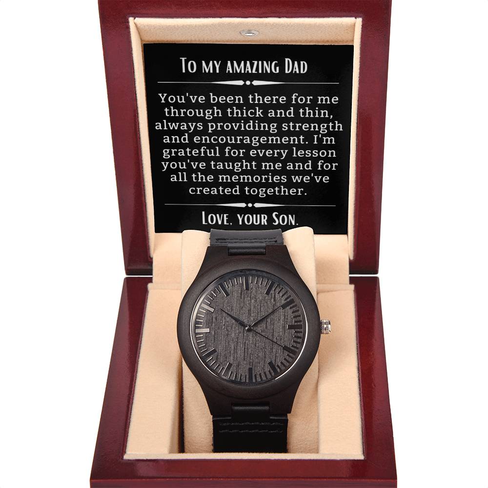 To My Amazing Dad | Gift from son to Father |Great gift ideas for Dad | Engraved Watch | Special Gift