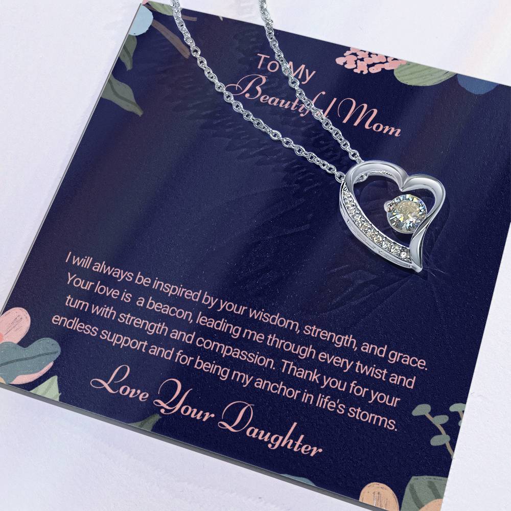 To Mom from Daughter. I will always be inspired by your wisdom, strength, | Gift for Mom| Mother's Day | Birthday Gift.